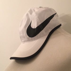 White/Black Nike Dri-Fit Hat